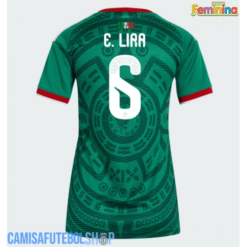 Camisa de time de futebol México Erik Lira #6 Replicas 1º Equipamento Feminina Mundo 2026 Manga Curta